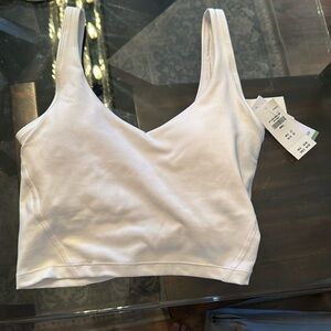 Hollister New With Tags Stretch White Fabric  Active Crop Tank Top Womens Small